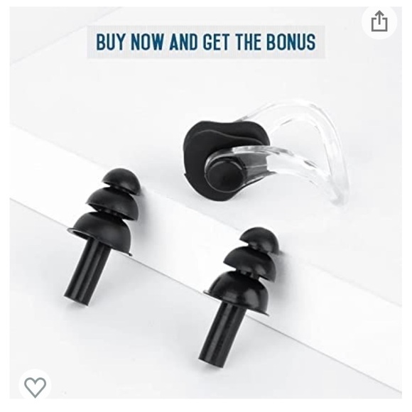 NWT DSANE 100% Silicone Women Swim Cap for Long Hair w/ Ear Plug & Nose … - Picture 9 of 10